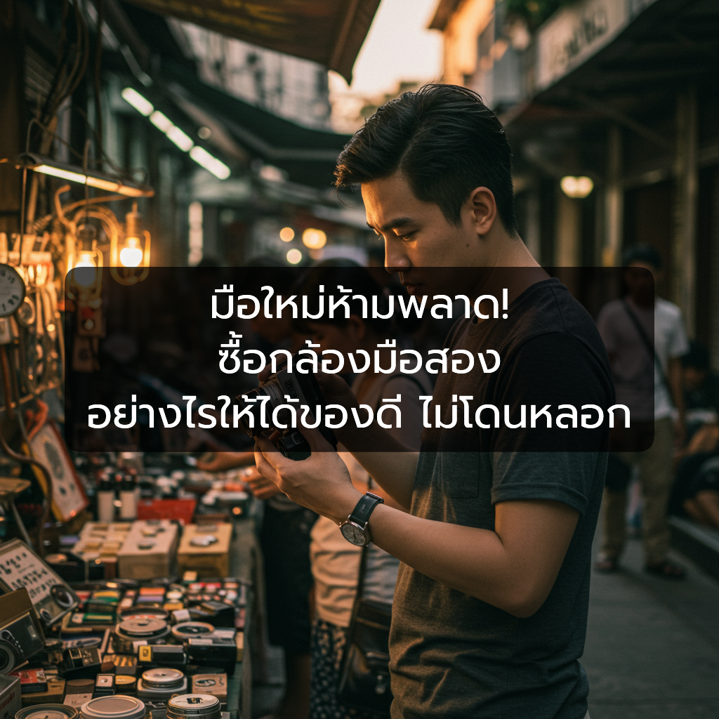 มือใหม่ห้ามพลาด! ซื้อกล้องมือสอง อย่างไรให้ได้ของดี ไม่โดนหลอก